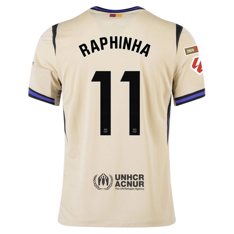 Barça Away Kids Kit Jersey 2025 2026 Raphinha La Liga