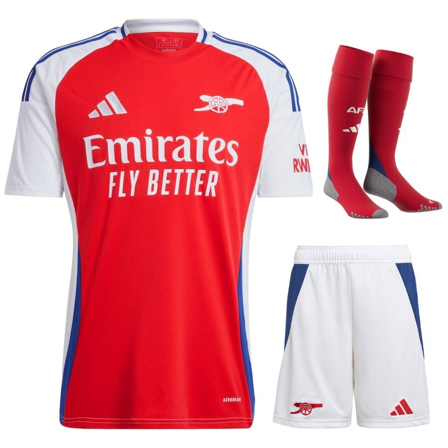 Arsenal 2024 2025 Home Kids Kit Shirt