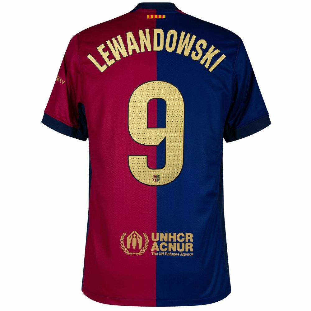Barca 2024 2025 Home Kit Jersey Lewandowski