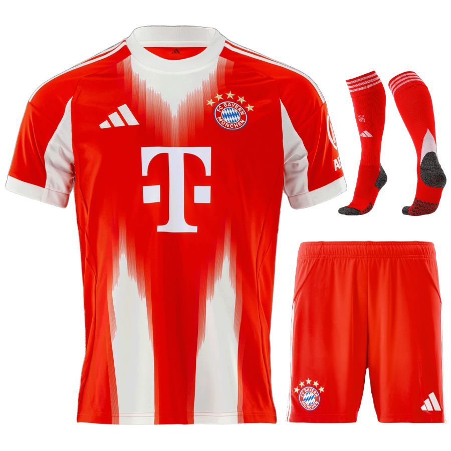 Bayern Munich Home 2025 2026 Kids Kit Shirt