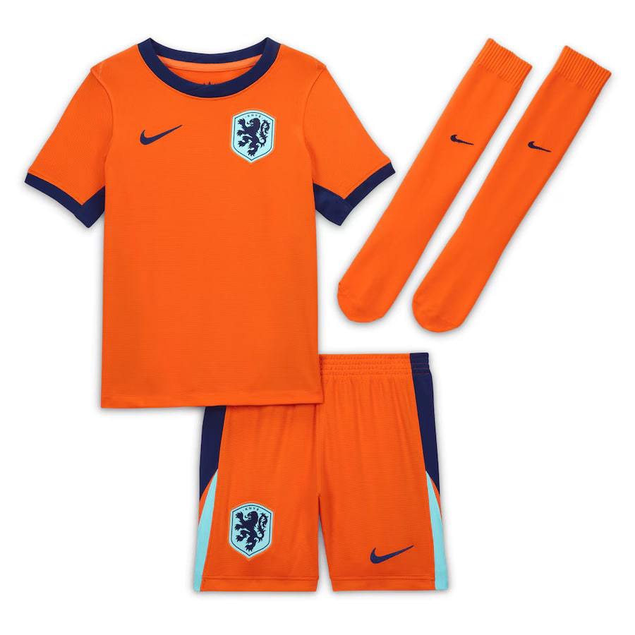 Netherlands Home Kids Kit Jersey 2024 2025