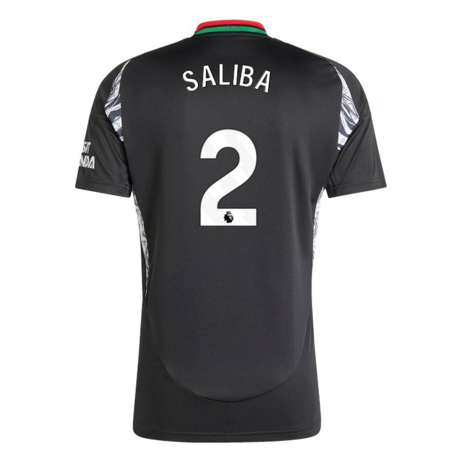 Arsenal 2024 2025 Away Kids Kit Jersey Saliba
