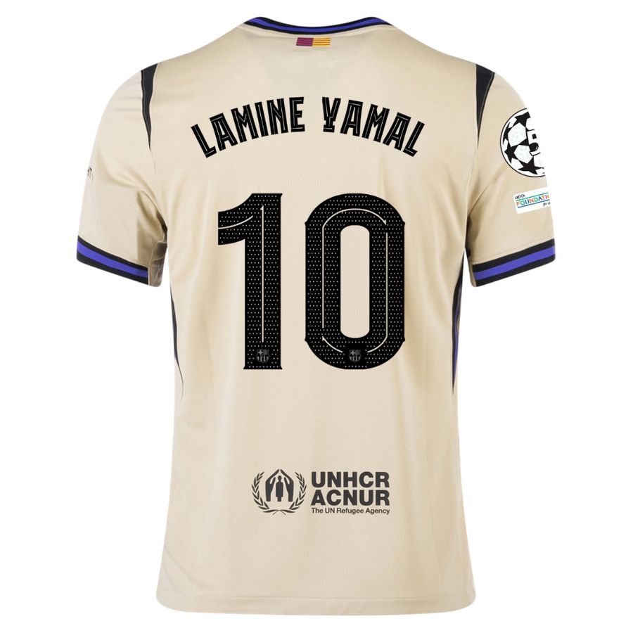 Barca Away Kids Kit Jersey 2025 2026 Lamine Yamal UCL
