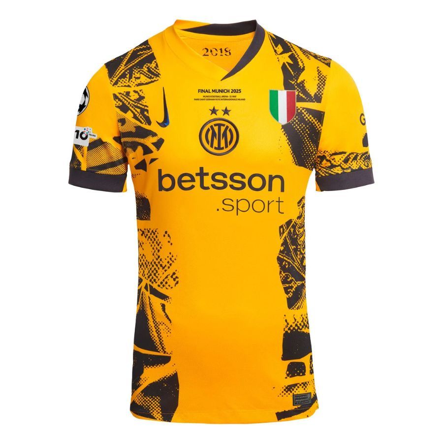 Inter Milan Third UCL Munich 2025 Final Kids' Kit Jersey