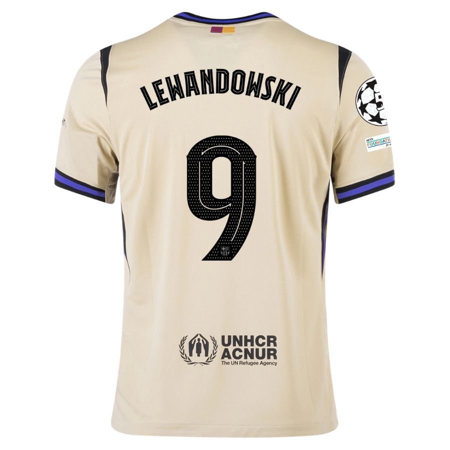 Barça Away Kids Kit Jersey 2025 2026 Lewandowski UCL