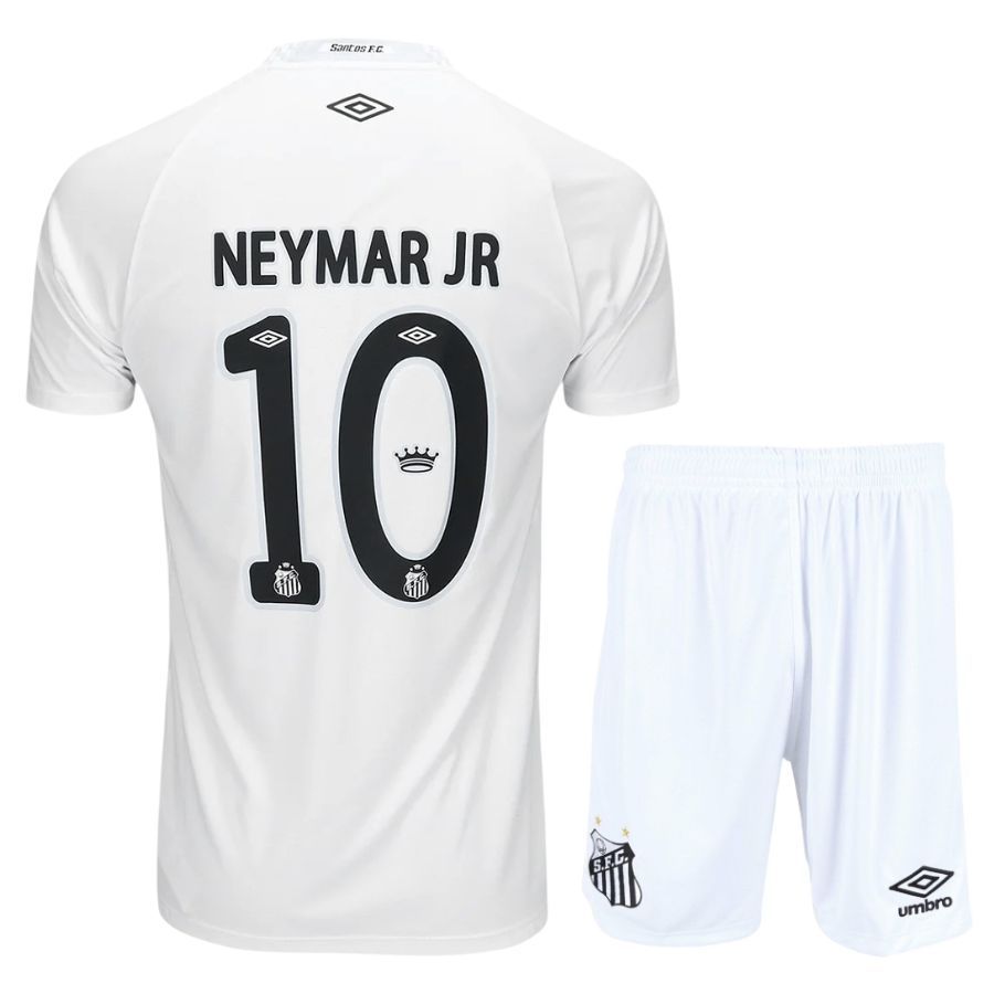 Santos Home 2025 Kids Kit Jersey 2026 Neymar JR
