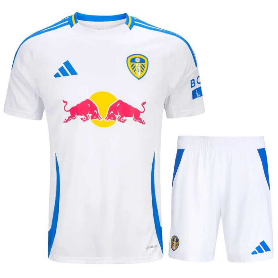 Leeds United Home Kids Kit Shirt 2024 2025