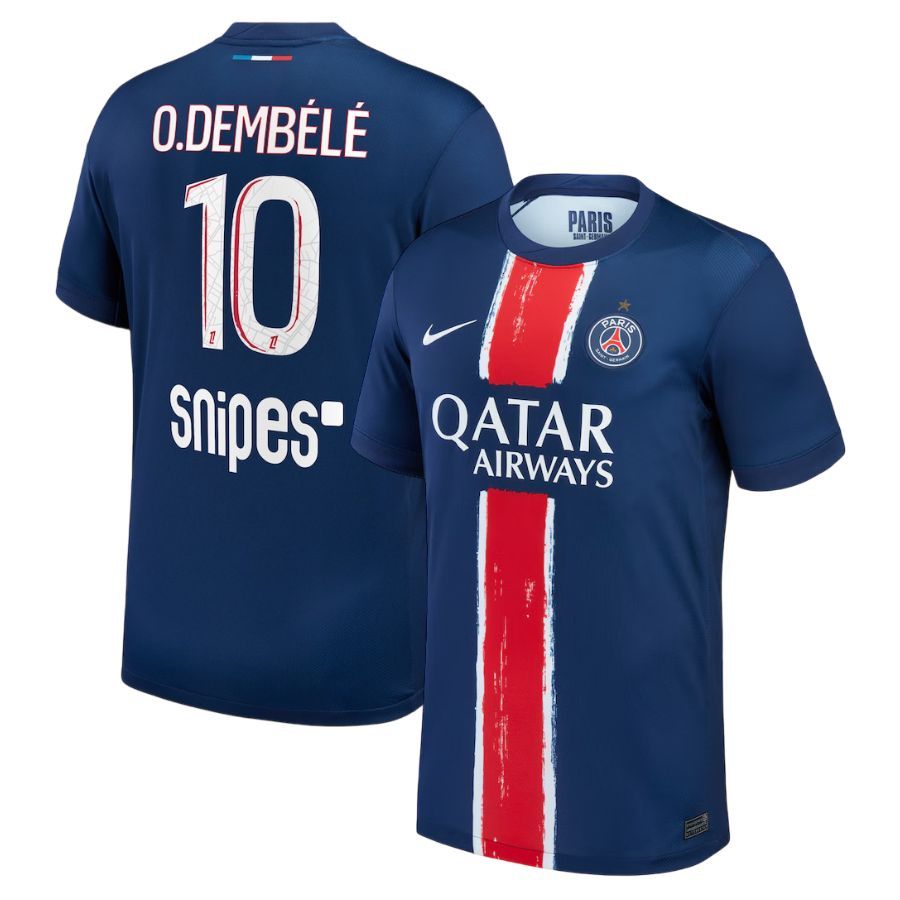 PSG Home Jersey 2024 2025 Dembélé 1 Star