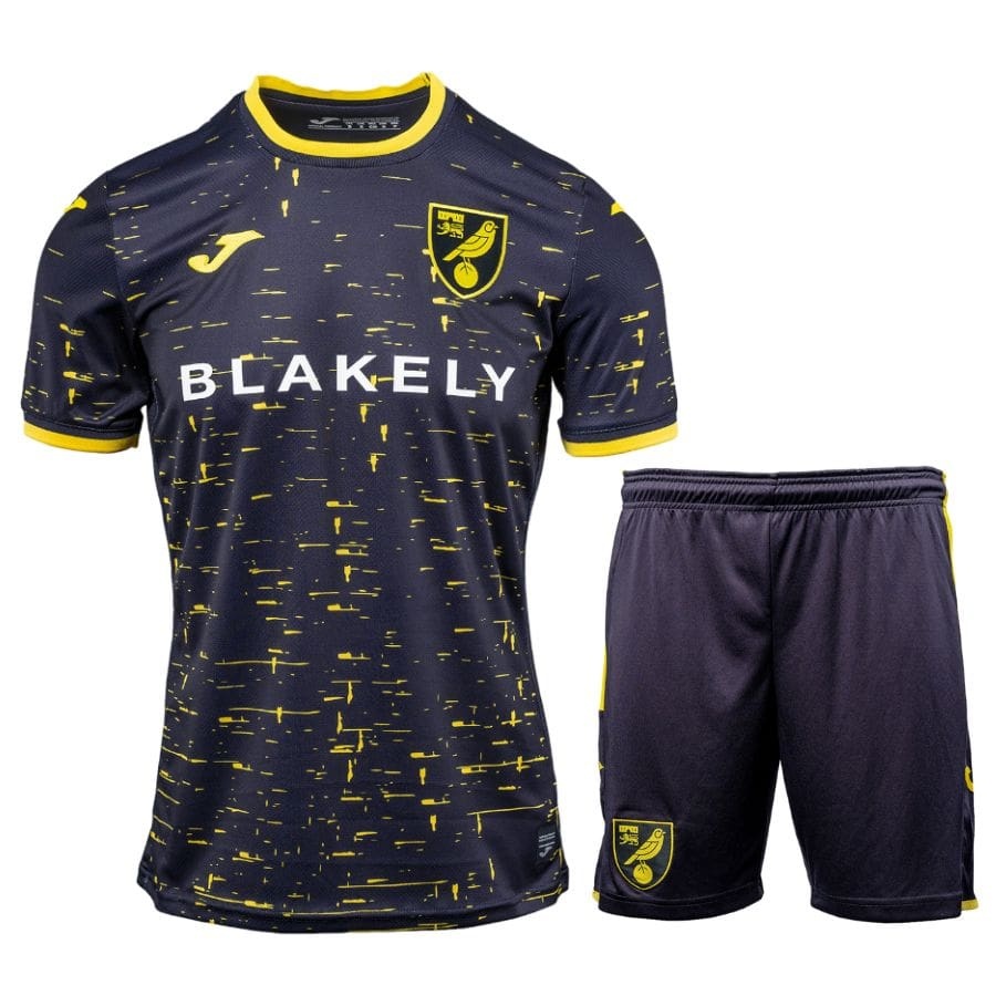 Norwich City Away Kids' Kit Jersey 2024 2025