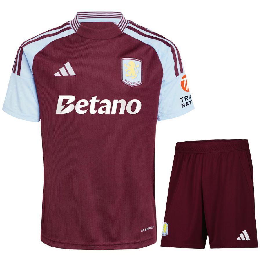 Aston Villa Home Kids Kit Jersey 2024 2025