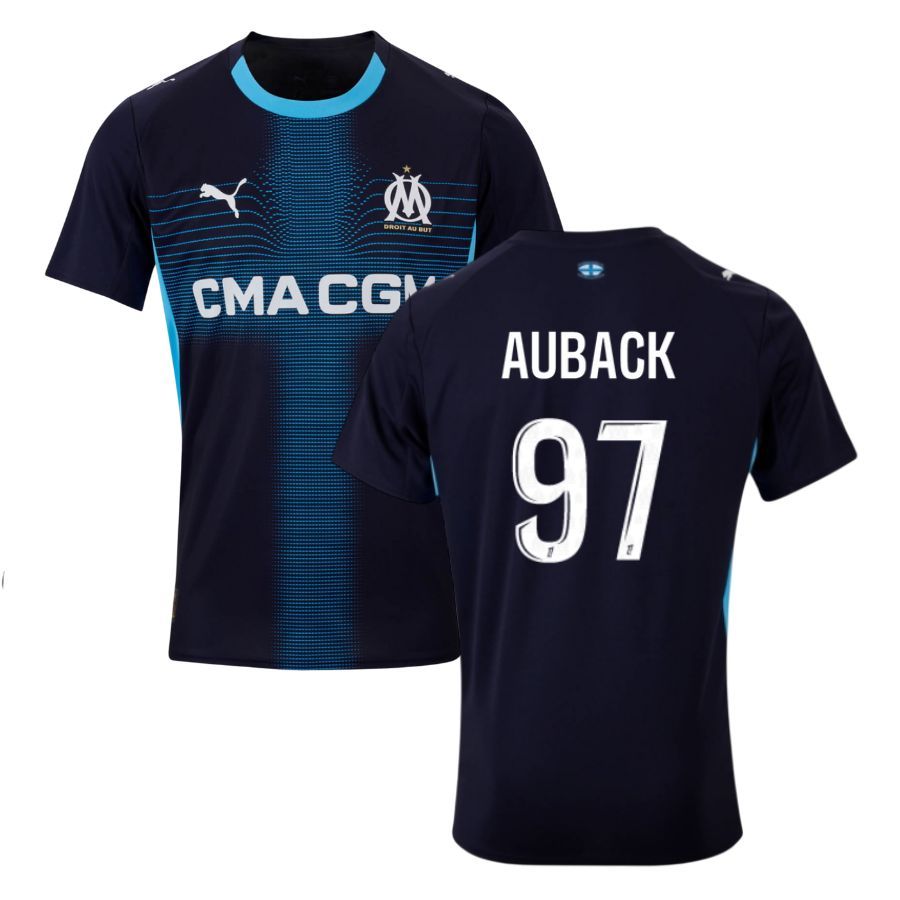 OM Away Jersey 2025 2026 Aubameyang AUBACK 97