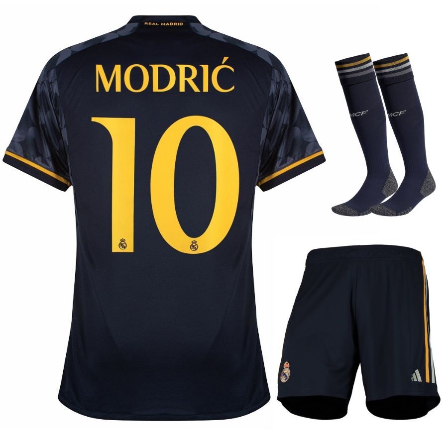 Real Madrid Away Kids' Kit Jersey 2023 2024 Modric