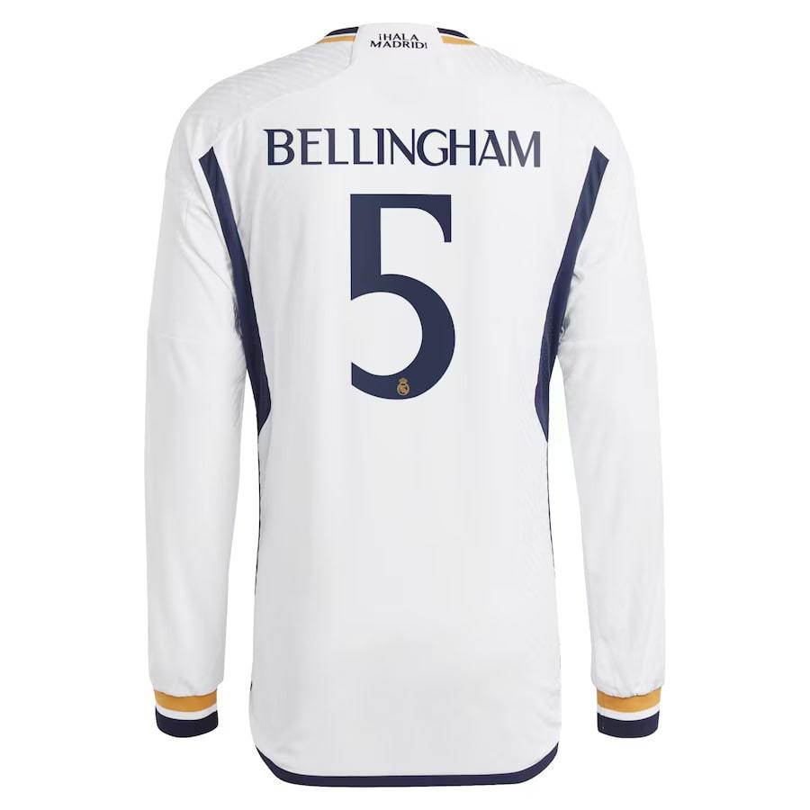 REAL MADRID HOME JERSEY 2023 2024 LONG SLEEVE Bellingham