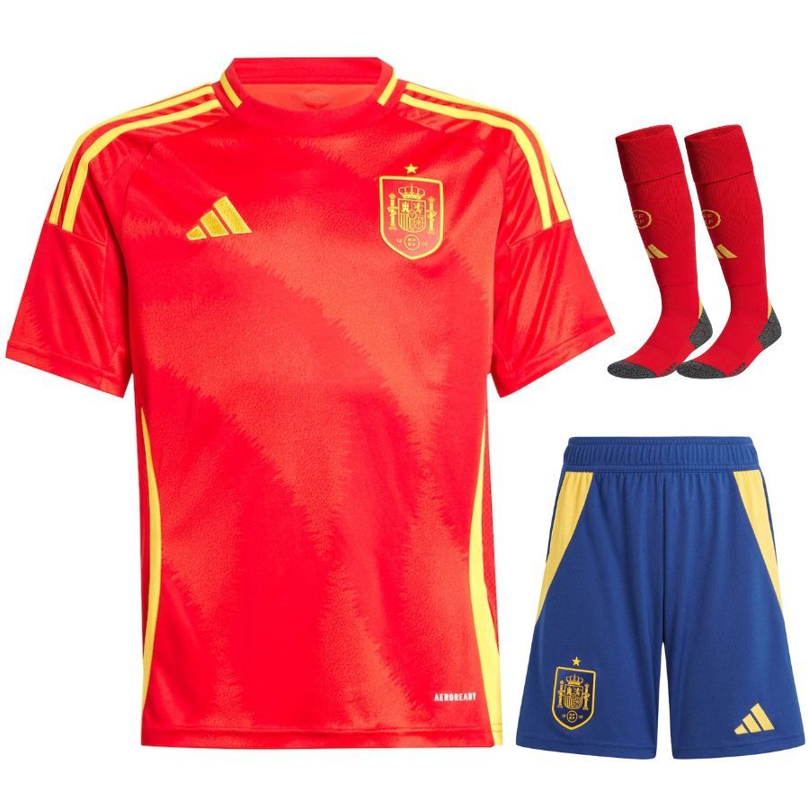 Spain Home Kids Kit Jersey 2024 2025