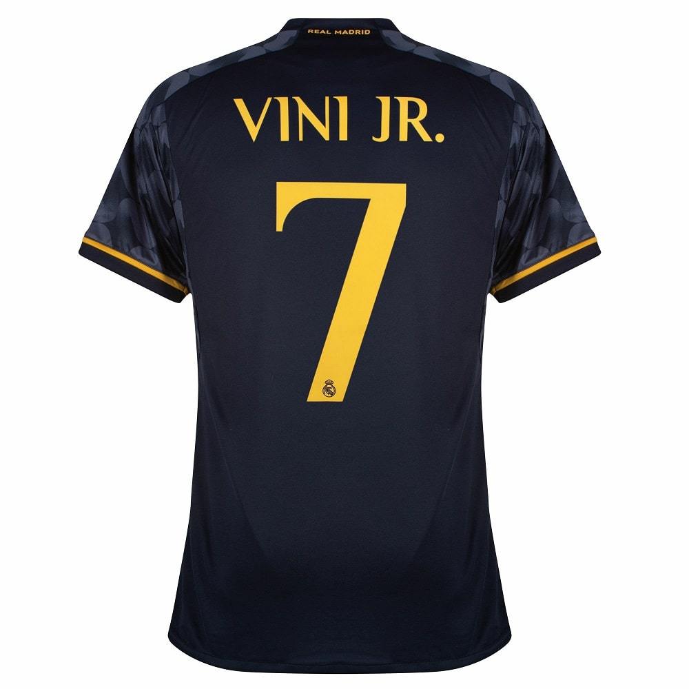 Real Madrid Away Kids' Kit Jersey 2023 2024 Vini Jr