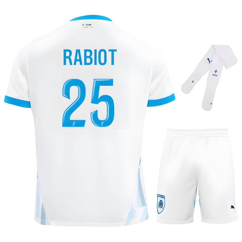 OM Home 2024 2025 Kids Kit Jersey Rabiot