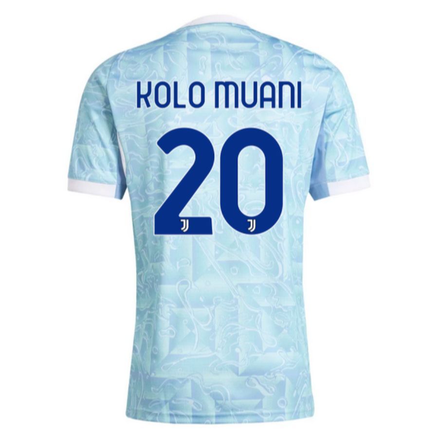 Juventus Away Kids Kit Jersey 2025 2026 Kolo Muani
