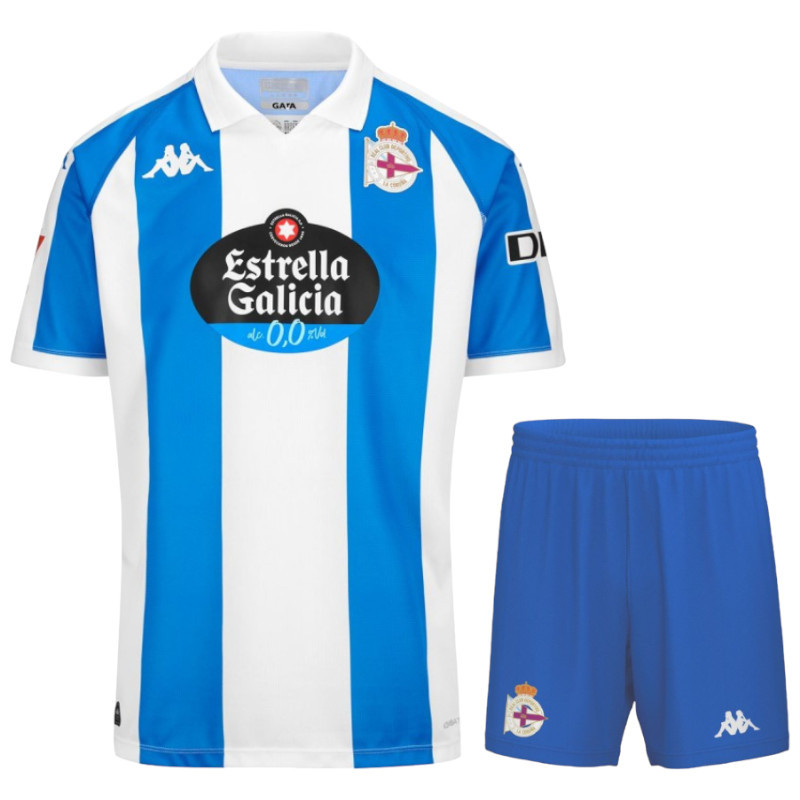 Deportivo La Coruña Home Kids' Kit Jersey 2024 2025