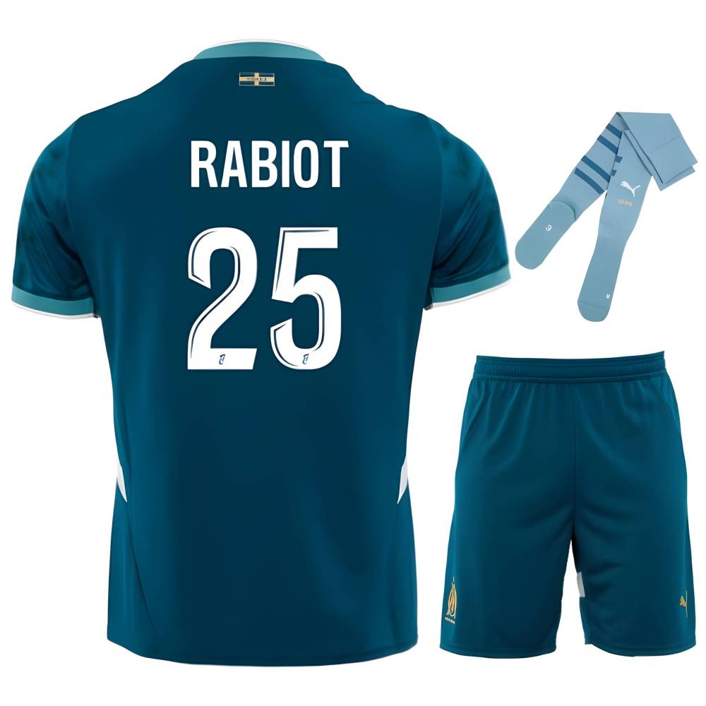 OM Away Kids Kit Jersey 2024 2025 Rabiot