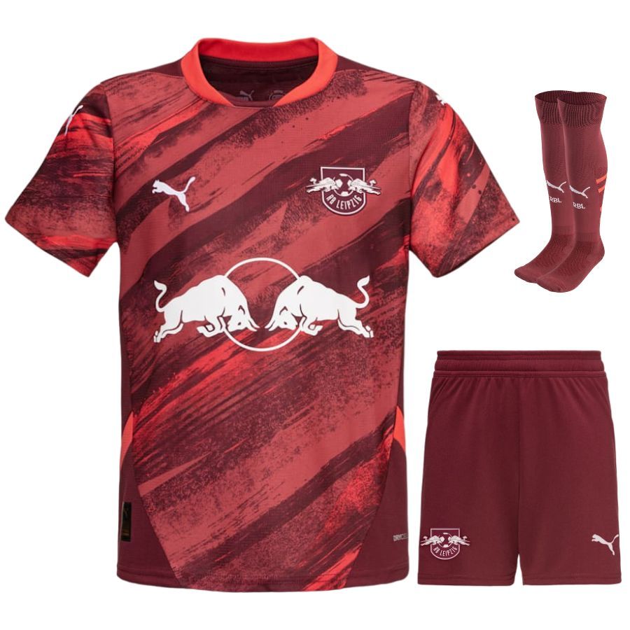 Red Bull Leipzig Away Kids' Kit Jersey 2024 2025