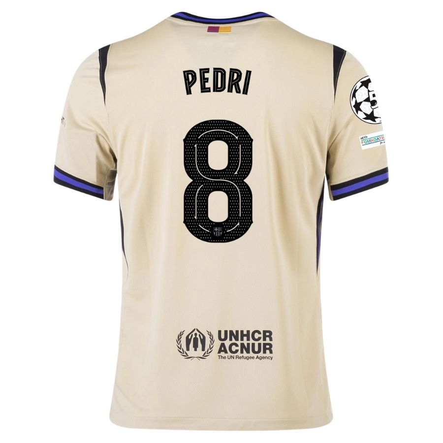 Barca Away Kids Kit Jersey 2025 2026 Pedri UCL