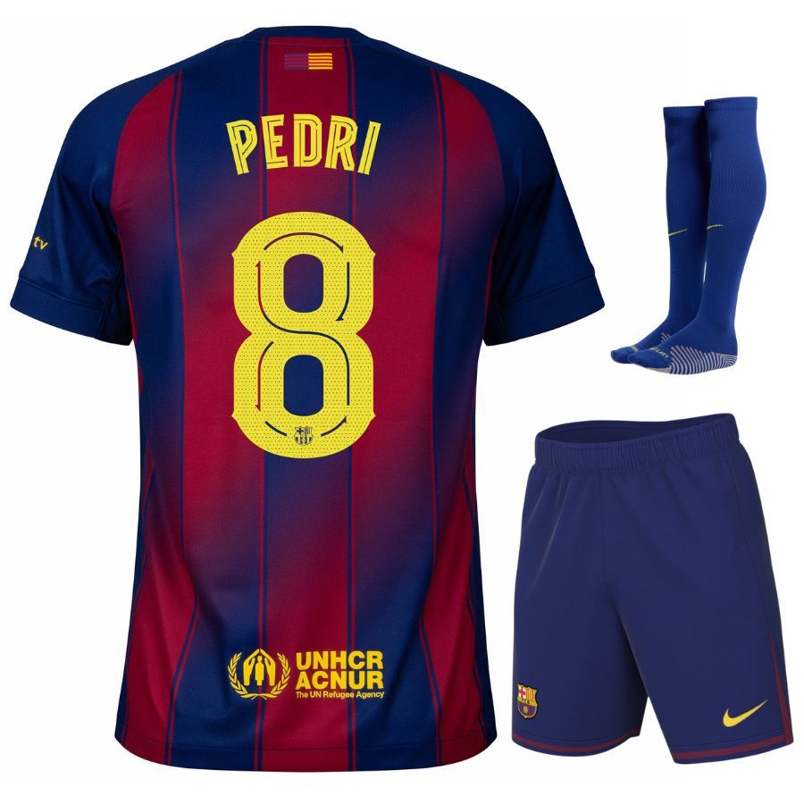 Barca Home 2025 2026 Kids' Kit Jersey Pedri
