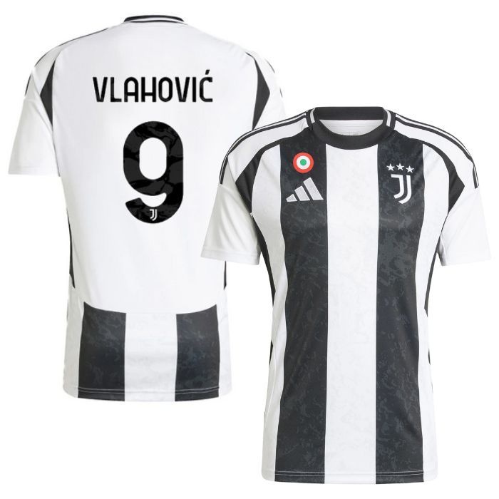 Juventus Home Jersey 2024 2025 Vlahovic