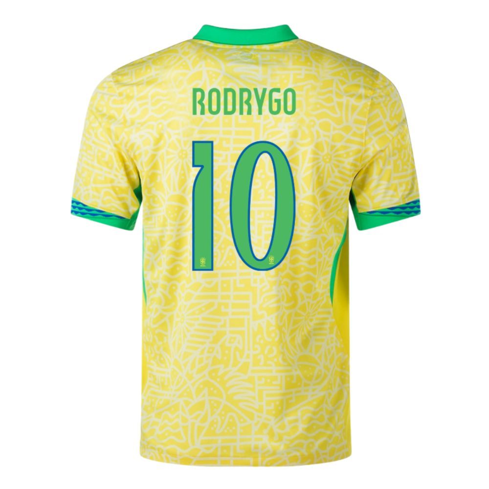 Brazil Home Jersey 2024 2025 Rodrygo