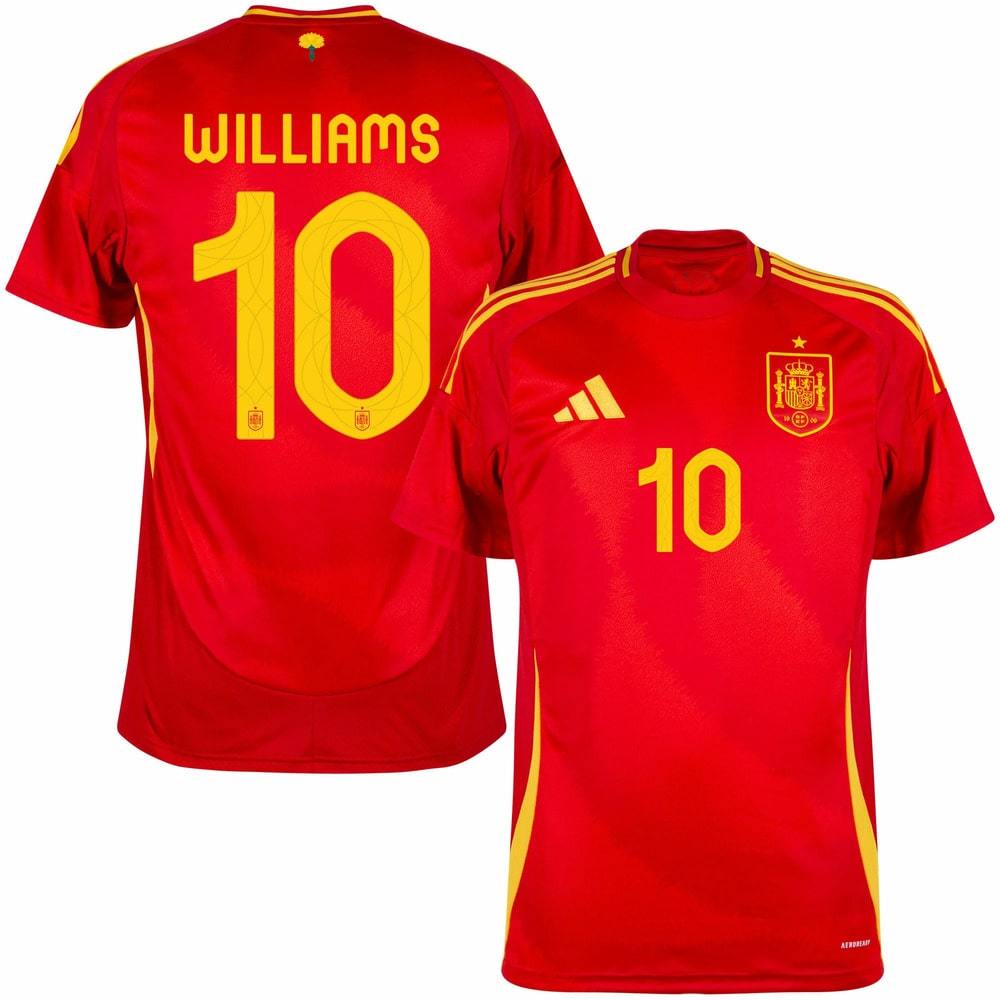 Spain Home Jersey 2024 2025 Williams