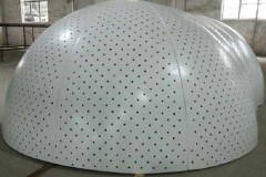 Hyperbolic aluminum single panel