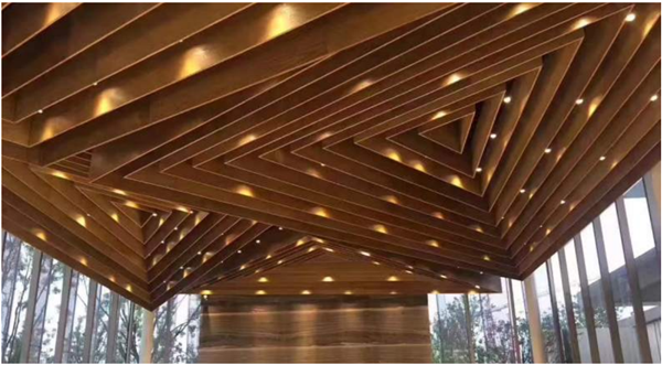 Wood-grain aluminum single panel