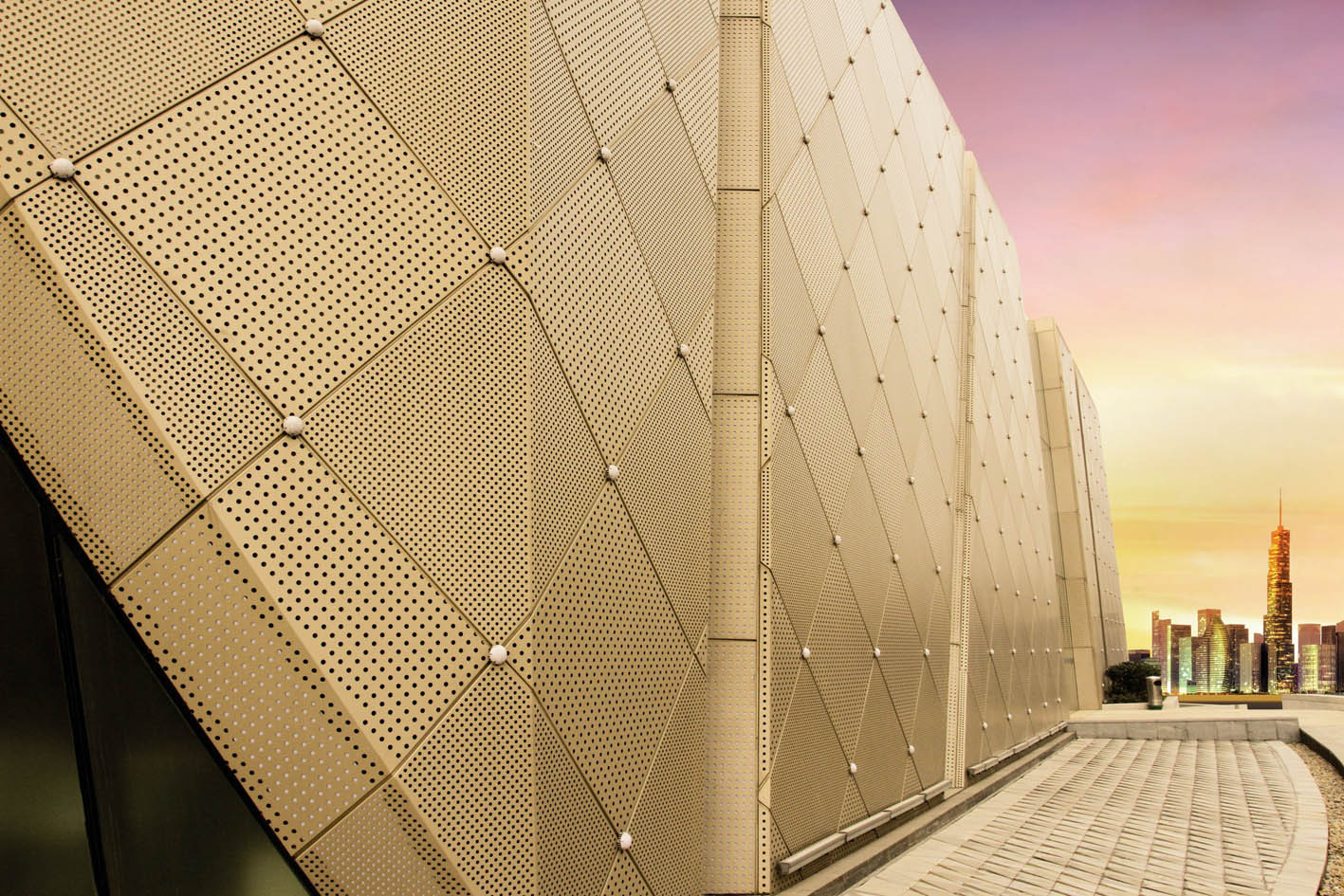 Perforated aluminum single panel