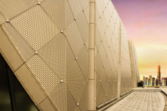 Perforated aluminum single panel