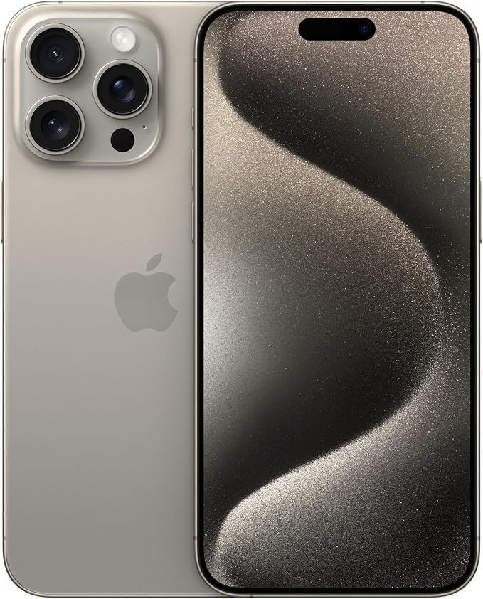 Apple iPhone 15 Pro Max, Natural Titanium  (Renewed Premium)