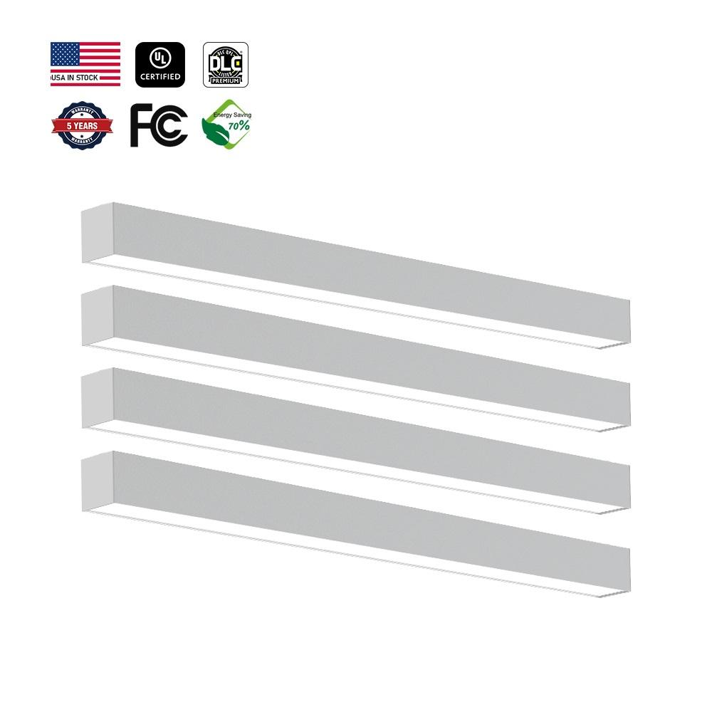 USA in Stock UL/DLC 3CCT 4FT Suspended Strip Tube Light Linkable Lamp Pendant Led Batten Linear Light
