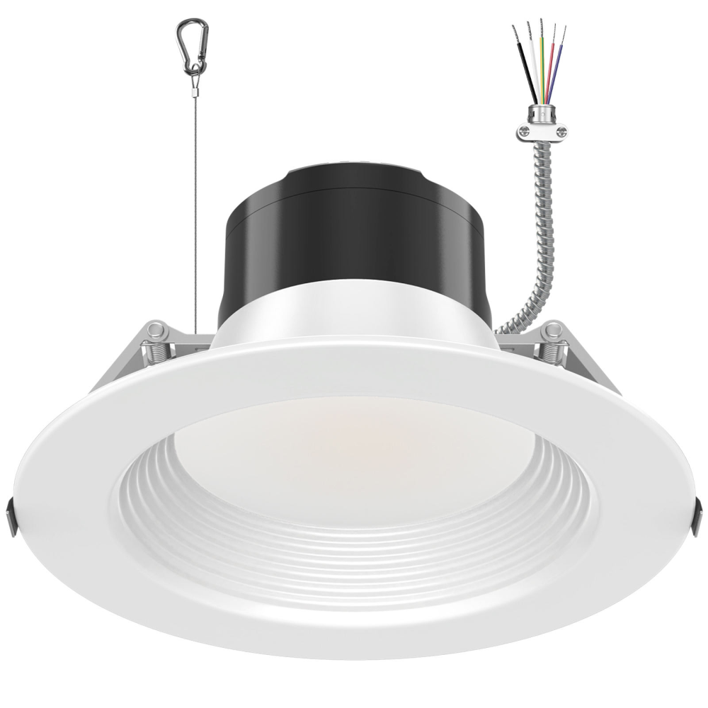 8Inch LED Recessed Ceiling Light Dimmable 2700K-5000K 5CCT 3Watt 36W/27W/28W 120V High Brightness Canless Wafer Downlight