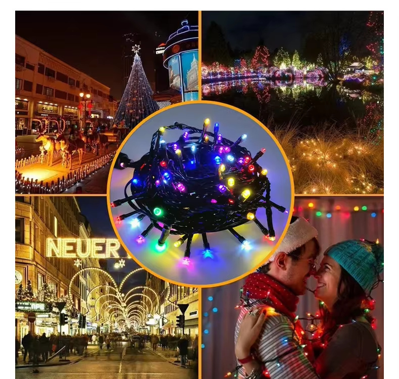 5PACK 10M Christmas Lights Decorative LED String 24V Outdoor Waterproof Garland Fairy Light for Marry Holiday Garden Street Lawn