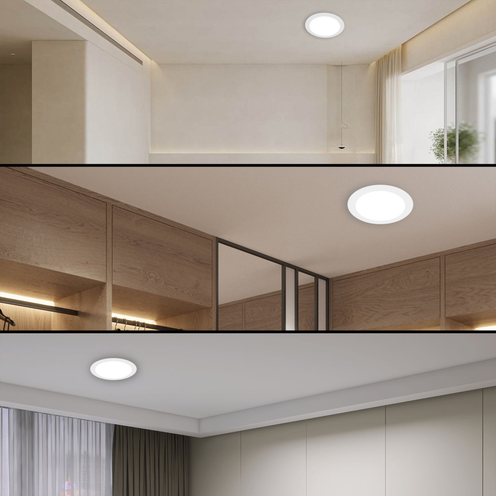 6Pack USA Stock Fire Rated  6'' 12w Led Pot Light Anti Glare Fire Rated Recessed Spot Light Cct Dimmable Downlight
