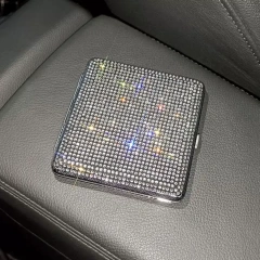 Wholesale Cigarette Case Decorated with Rhinestones