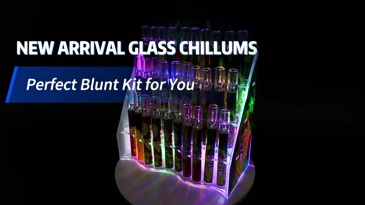 Wholesale Chillum glass OG pipe Led acrylic led display box