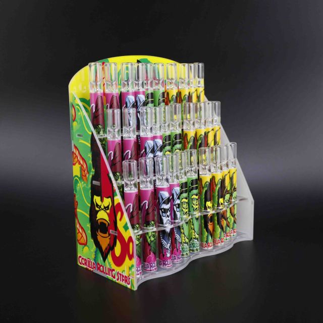 Wholesale Chillum glass OG pipe Led acrylic led display box
