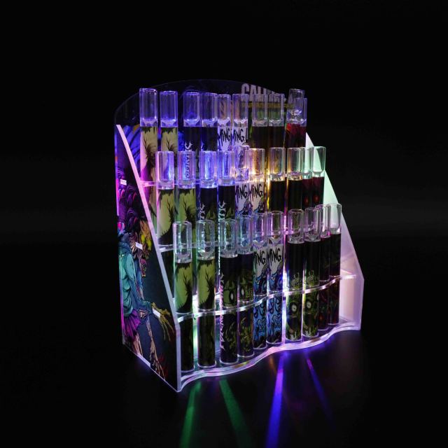 Wholesale Chillum glass OG pipe Led acrylic led display box