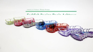 Cookies Shape Led resin Ashtray