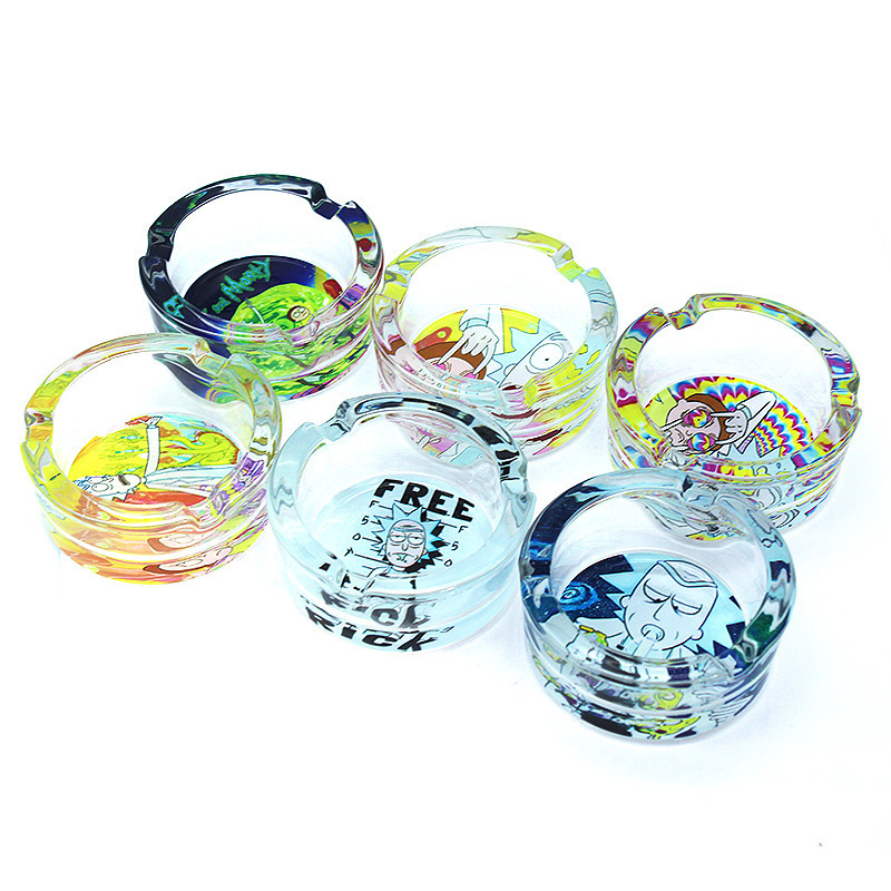 Wholesale Nice Design 8mm diameter Round Glass ashtray