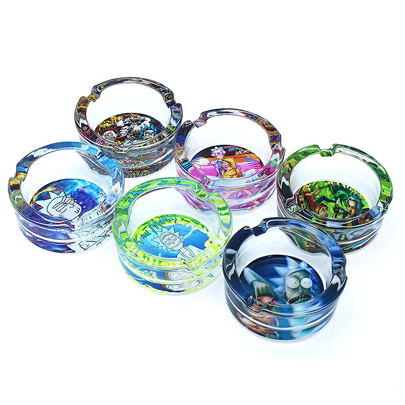 Wholesale Nice Design 8mm diameter Round Glass ashtray