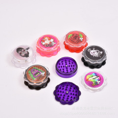 Sun Flowers Shape Plastic 60mm 3 parts Grinder