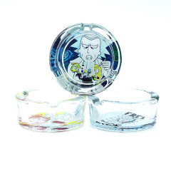 Wholesale Nice Design 8mm diameter Round Glass ashtray