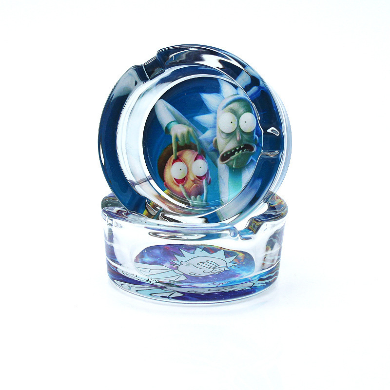 Wholesale Nice Design 8mm diameter Round Glass ashtray