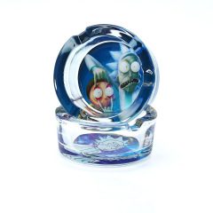Wholesale Nice Design 8mm diameter Round Glass ashtray