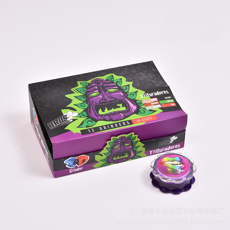 Sun Flowers Shape Plastic 60mm 3 parts Grinder